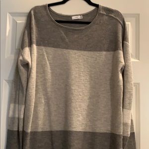 Ladies cotton stripe spring sweater